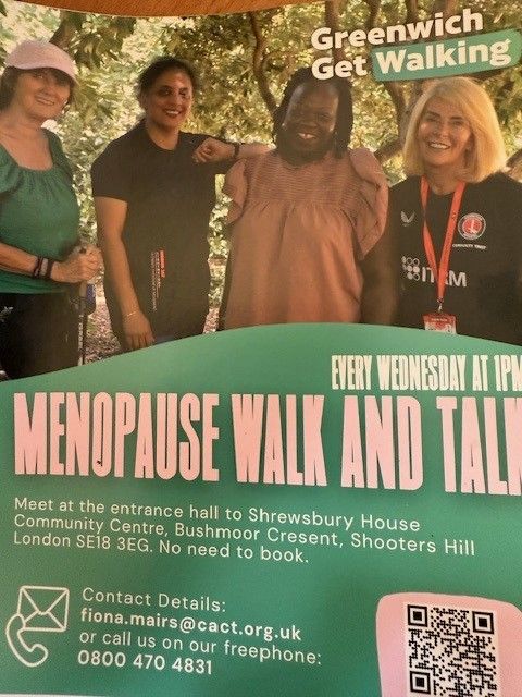 4 women on a menopause walk